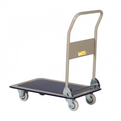 Chariot à dossier repliable charge 300 kg - L140,5cm x l73,5cm x