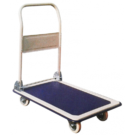 Chariot de Manutention à Dossier Rabbatable - 1 Plateau - 150 kg Chariot de Manutention à Dossier Rabbatable - 1 Plateau - 150 kg