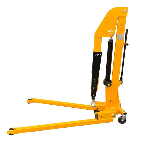 Grue élévatrice Hydraulique Pliable 1 Tonne – Hauteur Max 93,7 Pouces, 4 Positions, Acier Carbone
