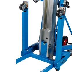 Zoom sur les bras repliés du lève matériaux 3500 mm