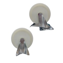 4 Roues en Nylon pour benne auto basculantes