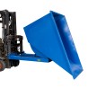 Benne auto basculante 1500 Litres bleue basculée