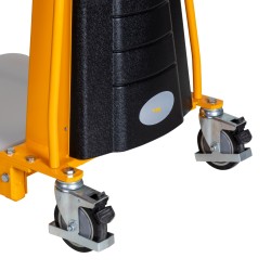 Zoom roues directrices avec freins  du gerbeur poste de travail 1700mm 100kg