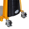 Zoom roues directrices avec freins  du gerbeur poste de travail 1700mm 100kg
