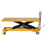 Table élévatrice manuelle 500kg plateau 1600x810mm - plateau mi-haut - vue de profil