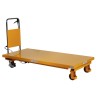 Table élévatrice manuelle 500kg plateau 1600x810mm - plateau bas - vue de 3/4 arrière
