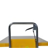 Zoom arceau avec poignée de la table élévatrice manuelle 500kg plateau 1600x810mm