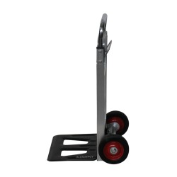 Diable pliant en aluminium 90kg - Vue de profil - replié