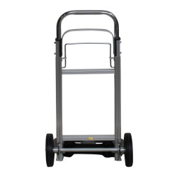Diable pliant en aluminium 90kg - Vue arrière - replié