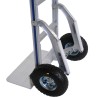 Zoom renforts  du diable aluminium 200kg avec renforts roues pneumatiques