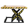 Table élévatrice électrique 2500kg Plateau 1830x1220mm  vue de profil - position haute