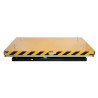 Table élévatrice électrique 2500kg Plateau 1830x1220mm  vue de profil - position basse
