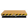 Vue de profil de la table élévatrice électrique 2500kg plateau bas 1420x815mm