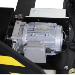 Zoom sur le moteur de la table élévatrice électrique 2500kg plateau 1420x815mm