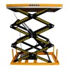 Table élévatrice électrique triple ciseaux 1000kg vue de profil