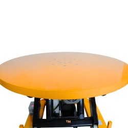 Zoom plateau de la table élévatrice électrique à plateau tournant 2000kg sans soufflet