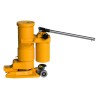 Cric hydraulique 25 tonnes position basse vue de profil avec bras abaissé