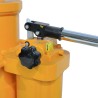 Cric hydraulique 25 tonnes position haute zoom sur le bras