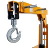Grue d'atelier rotative avec porte à faux 550 kg - zoom crochet