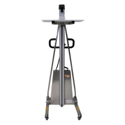 Gerbeur poste de travail INOX 150kg vue arrière plateau haut