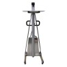 Gerbeur poste de travail INOX 150kg vue arrière plateau haut