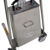 Zoom bloc moteur du gerbeur poste de travail INOX 150kg