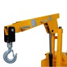 Grue rotative porte à faux semi-électrique 550kg  - zoom sur le crochet