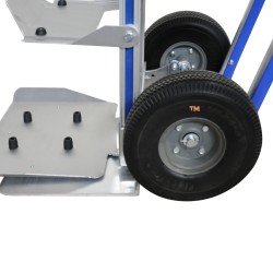 Diable porte bonbonnes roues pleines 200 kg - zoom roues