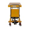 Table élévatrice manuelle 1500kg Plateau 1220x610mm - vue de face - position haute