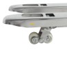 Zoom sur galets du transpalette peseur inox 316 2000kg