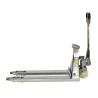 Vue de profil du transpalette peseur inox 304 2000kg