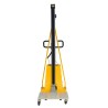 Vue arrière du Gerbeur poste de travail semi électrique 1700mm 100kg - plateau bas