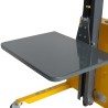 Zoom sur le plateau du Gerbeur poste de travail 1500mm 250kg