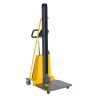 Vue 3/4 arrière du Gerbeur poste de travail 1500mm 250kg - plateau bas