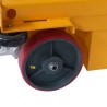 Table élévatrice électrique double ciseaux 500kg - zoom sur roues fixes