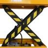 Table élévatrice mobile semi-électrique 1000kg simple ciseaux - zoom sur ciseaux