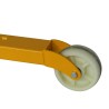 Zoom sur les galets du Gerbeur basculeur de fûts encadrant 450kg levée 1600mm