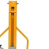 Zoom sur le mât du Gerbeur poste de travail à manivelle 1500mm 100kg