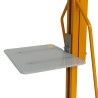 Zoom sur le plateau du Gerbeur poste de travail à manivelle 1500mm 200kg