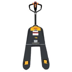 Vue arrière du Transpalette électrique 1500 kg fourches 1150 mm batterie lithium 30 Ah