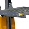 Gros plan sur plateau avec rouleaux pour gerbeur poste de travail