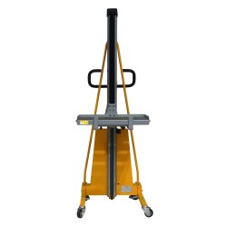 Vue de face plateau avec rouleaux pour gerbeur poste de travail