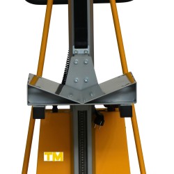 Zoom face plateau porte-bobine en V pour gerbeur poste de travail