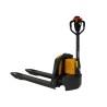 Vue 3/4 face de Transpalette électrique 1500 kg fourches 1150 mm batterie lithium 30 Ah