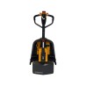 Vue de face de Transpalette électrique 1500 kg fourches 1150 mm batterie lithium 20 Ah