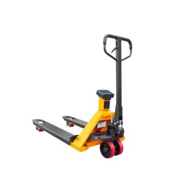 Vue 3/4 de Transpalette manuel peseur waterproof avec batterie 2000kg Précision 0,1%