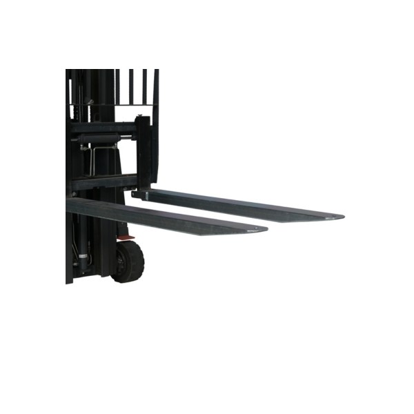 Vue 3/4 des Rallonges de fourches galvanisées pour chariot élévateur 2100mm