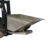 Image de Benne autobasculante inox 1100 Litres un peu basculé