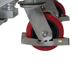 Zoom roues Mini gerbeur INOX 400 kg Levée 1500 mm
