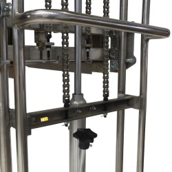 Zoom cardenage Mini gerbeur INOX 400 kg Levée 1500 mm